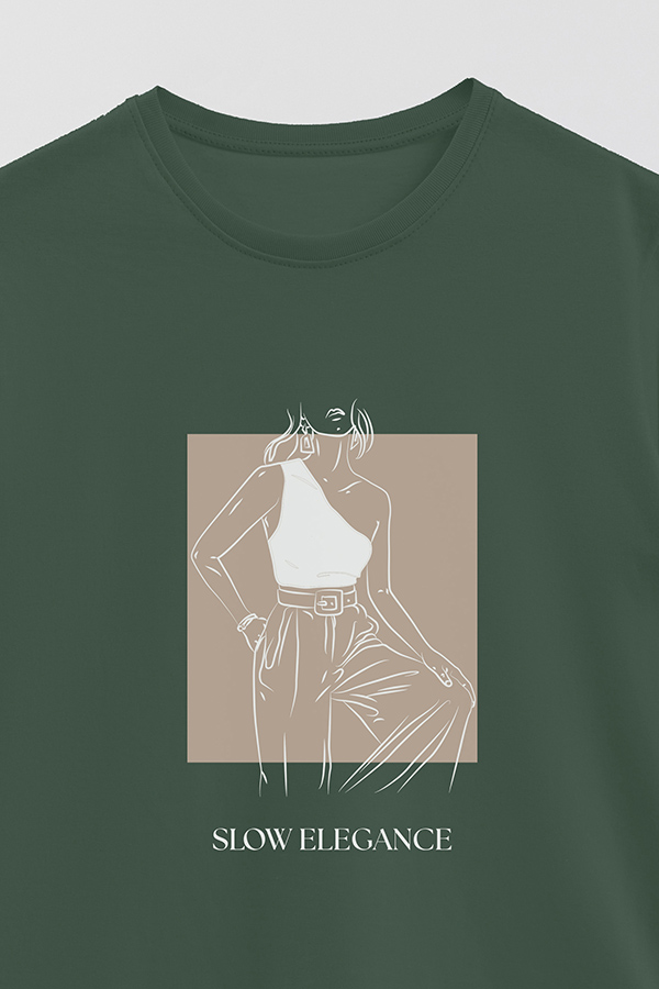 REMERA BASICA ESTAMPADA SLOW ELEGANCE