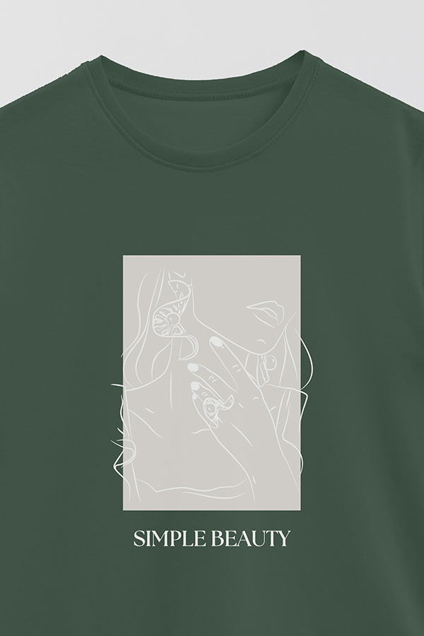 REMERA BASICA ESTAMPADA SIMPLE BEAUTY