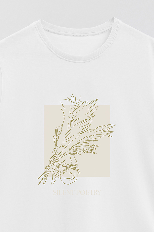 REMERA BASICA ESTAMPADA SILENT POETRY
