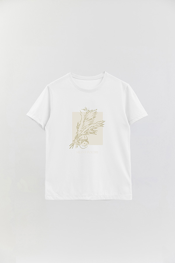 REMERA BASICA ESTAMPADA SILENT POETRY