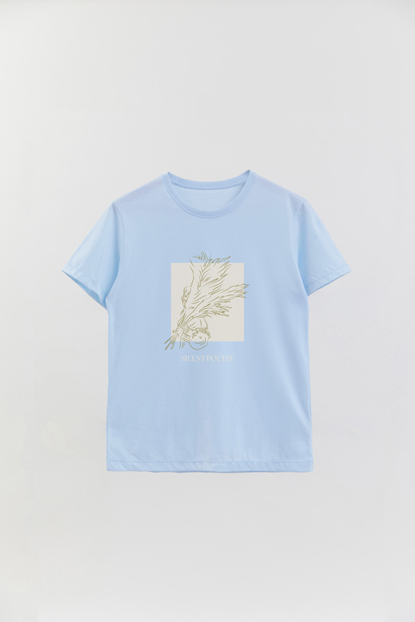 REMERA BASICA ESTAMPADA SILENT POETRY