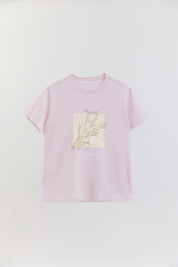 REMERA BASICA ESTAMPADA SILENT POETRY