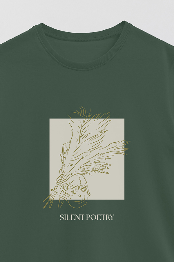 REMERA BASICA ESTAMPADA SILENT POETRY