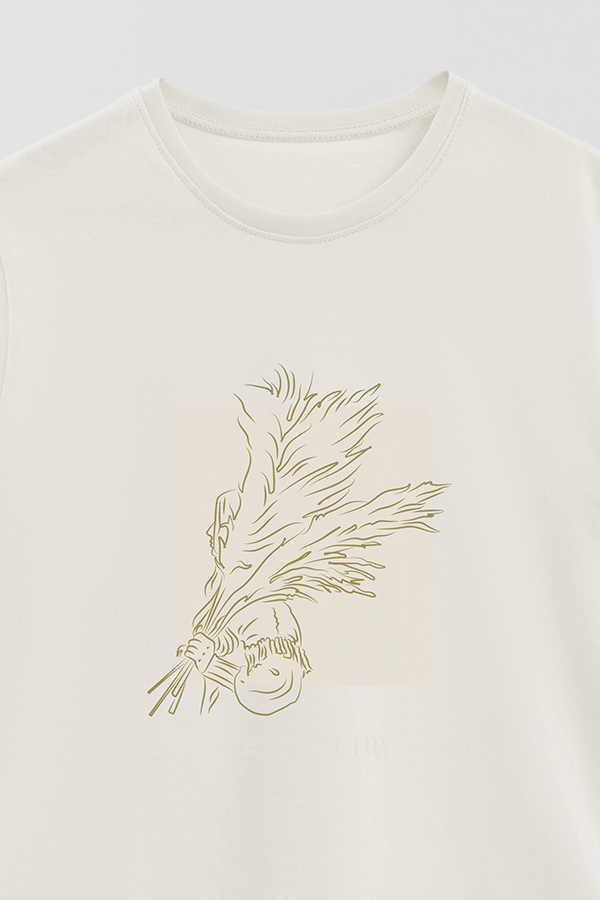 REMERA BASICA ESTAMPADA SILENT POETRY