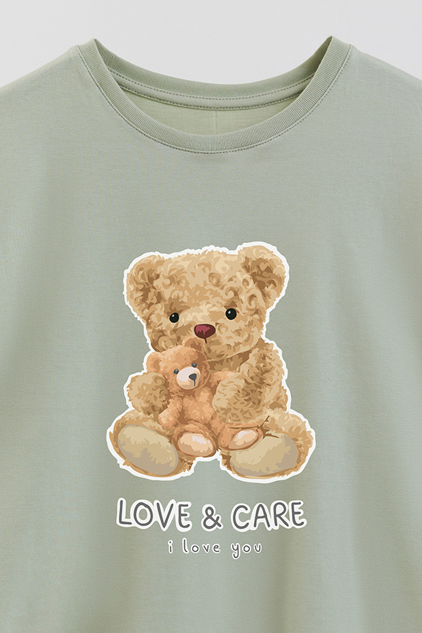 REMERA GB OVERSIZE LOVE AND CARE