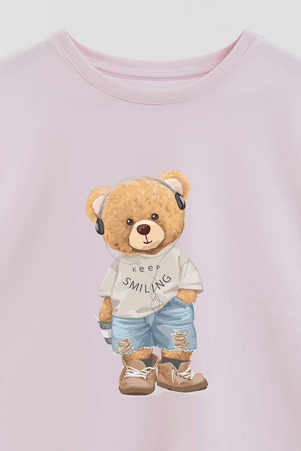REMERA GB OVERSIZE KEEP SMILING