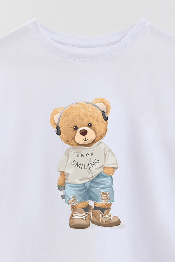 REMERA GB OVERSIZE KEEP SMILING