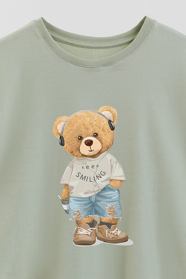 REMERA GB OVERSIZE KEEP SMILING