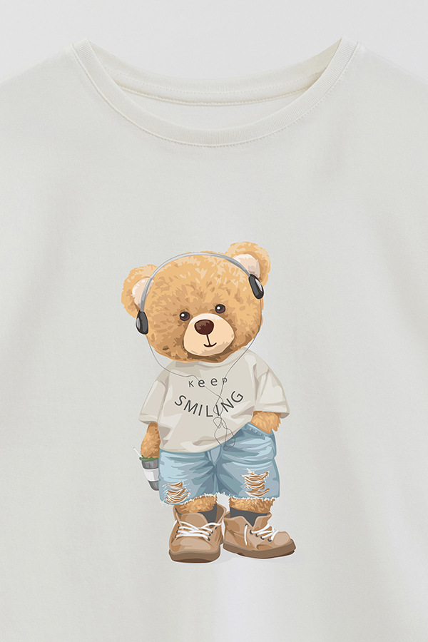 REMERA GB OVERSIZE KEEP SMILING