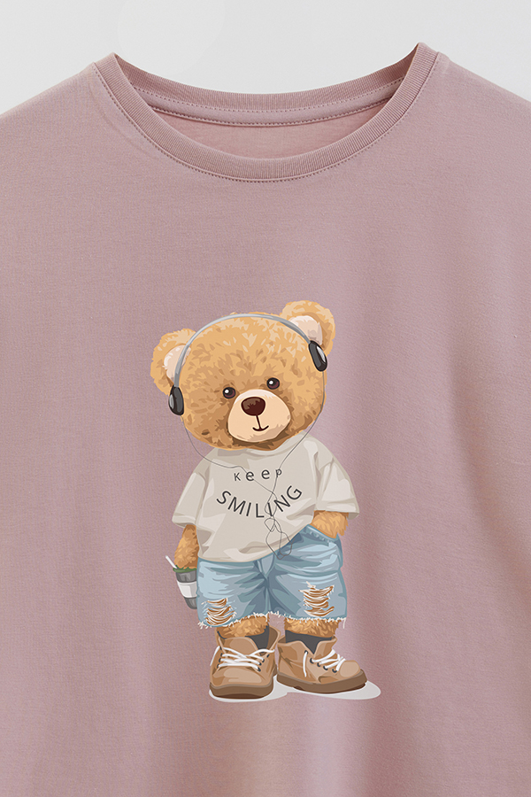REMERA GB OVERSIZE KEEP SMILING