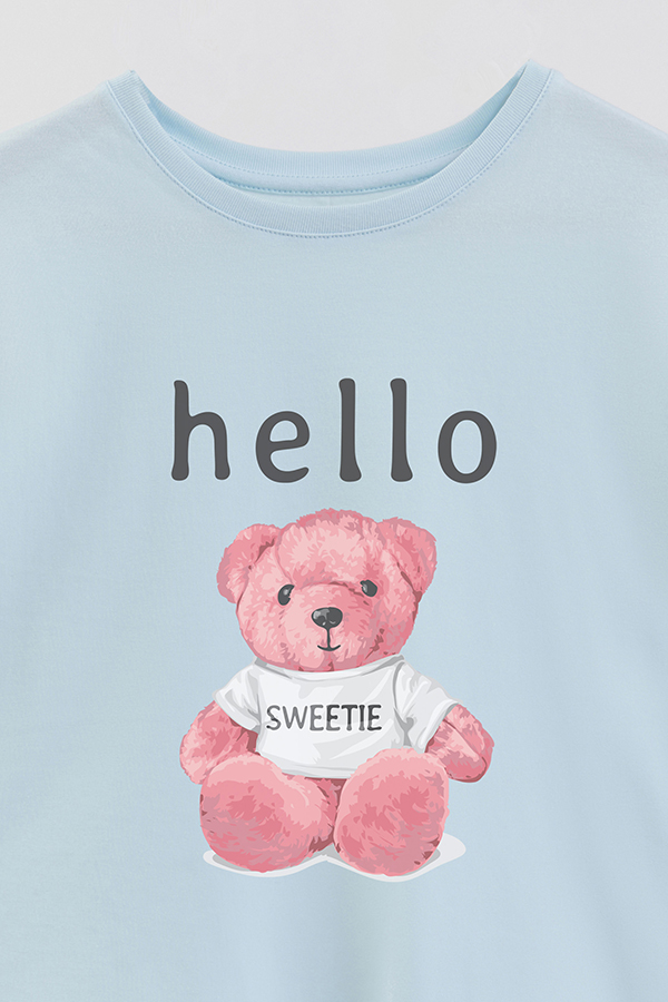 REMERA GB OVERSIZE HELLO SWEETIE