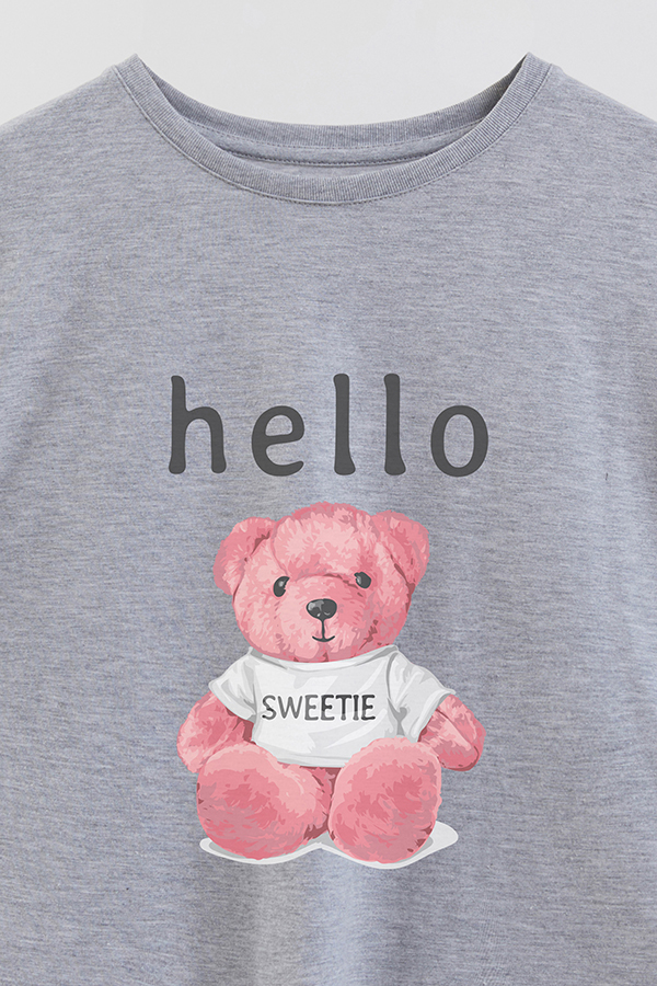 REMERA GB OVERSIZE HELLO SWEETIE