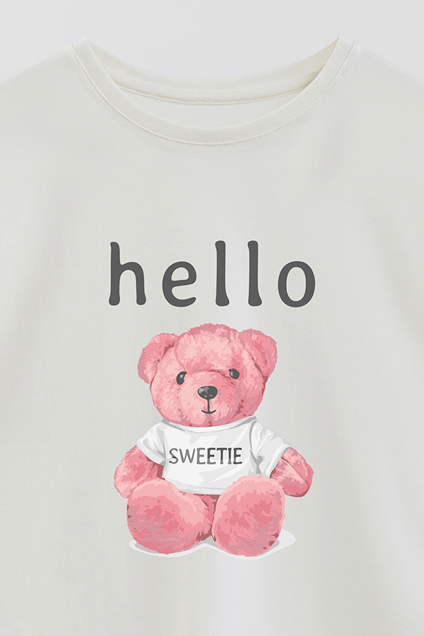 REMERA GB OVERSIZE HELLO SWEETIE