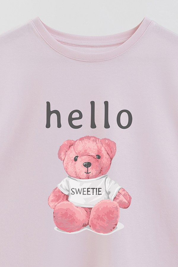 REMERA GB OVERSIZE HELLO SWEETIE