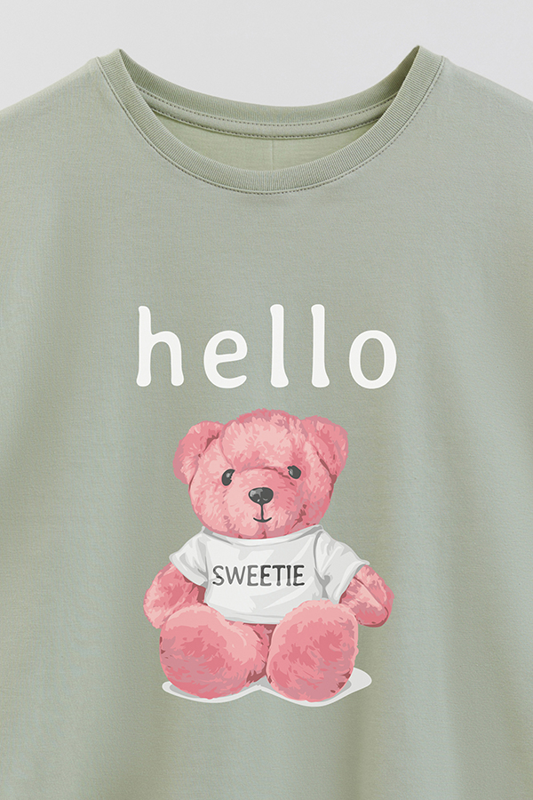 REMERA GB OVERSIZE HELLO SWEETIE