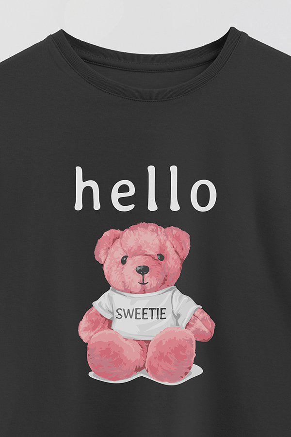 REMERA GB OVERSIZE HELLO SWEETIE
