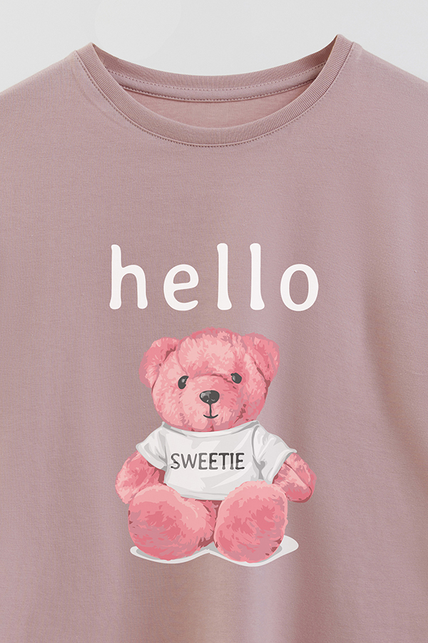 REMERA GB OVERSIZE HELLO SWEETIE