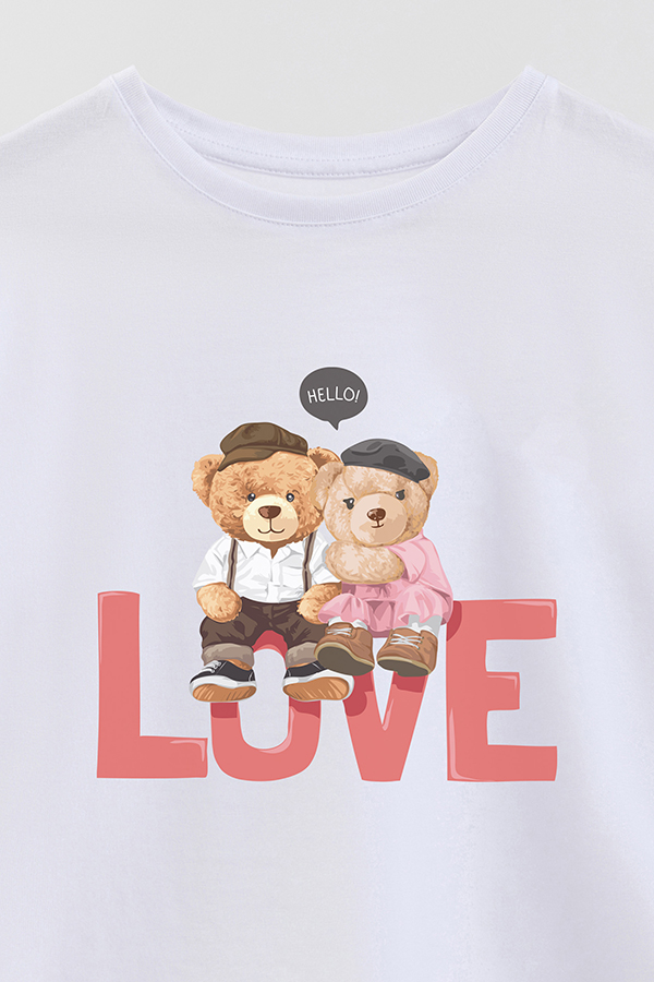 REMERA GB OVERSIZE HELLO LOVE