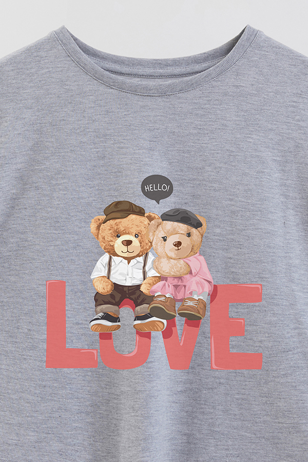 REMERA GB OVERSIZE HELLO LOVE