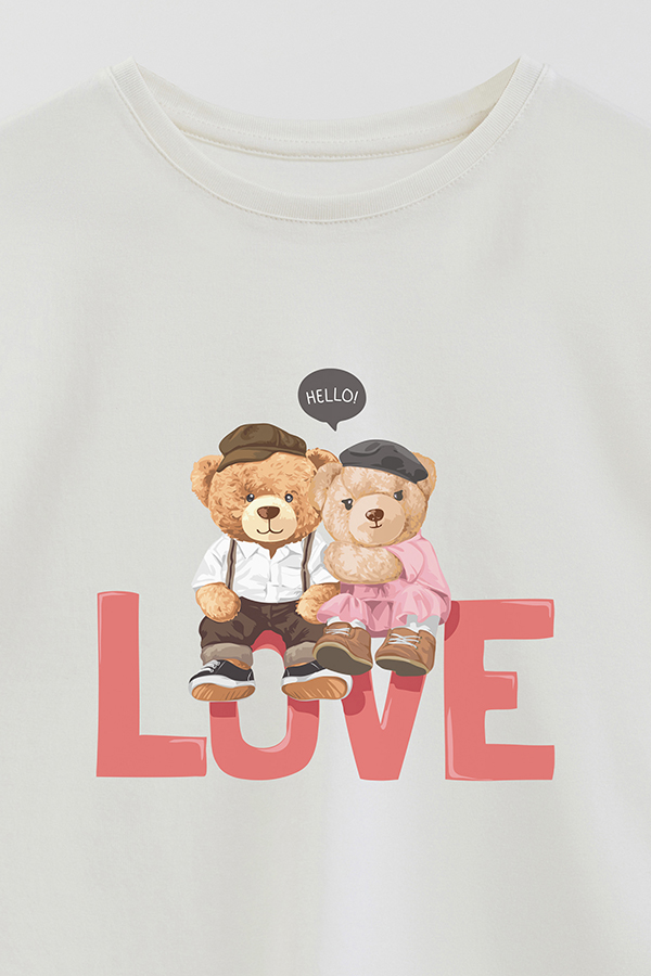 REMERA GB OVERSIZE HELLO LOVE