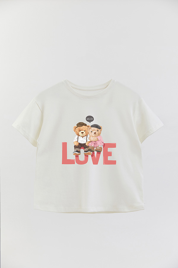 REMERA GB OVERSIZE HELLO LOVE