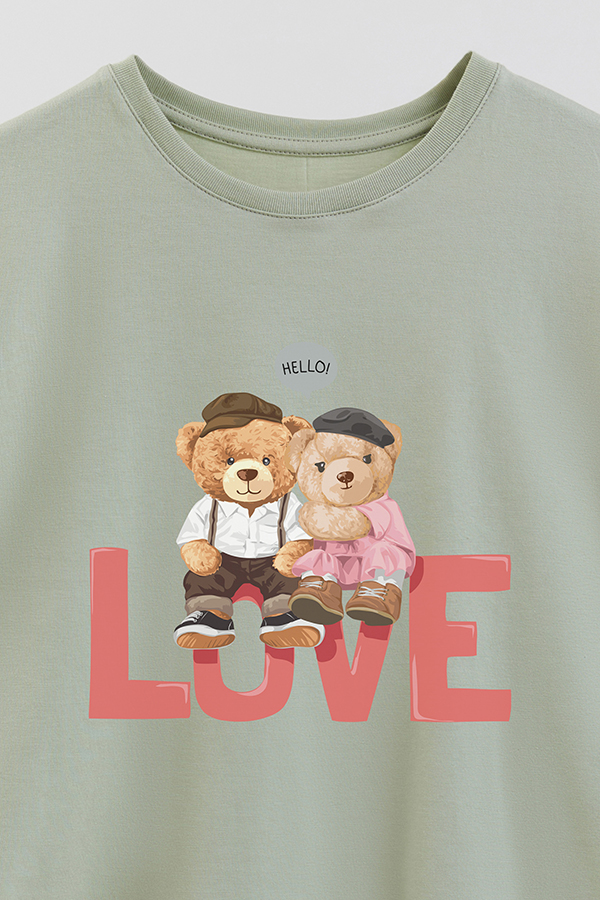 REMERA GB OVERSIZE HELLO LOVE