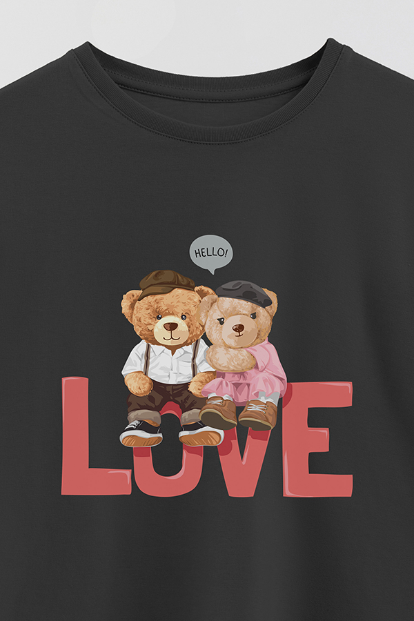 REMERA GB OVERSIZE HELLO LOVE