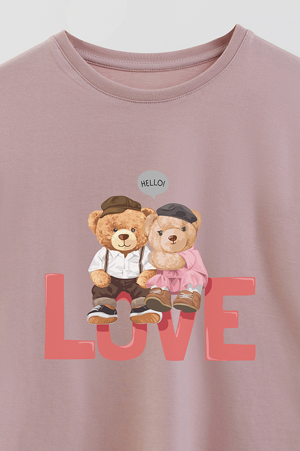 REMERA GB OVERSIZE HELLO LOVE