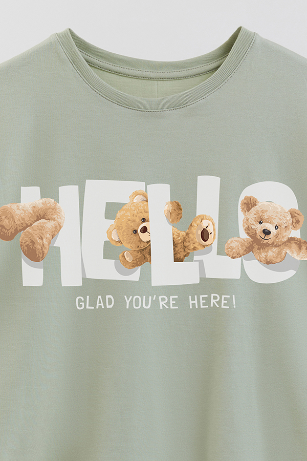 REMERA GB OVERSIZE HELLO GLAD