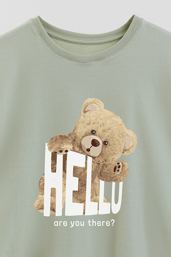 REMERA GB OVERSIZE HELLO ARE YOU THERE