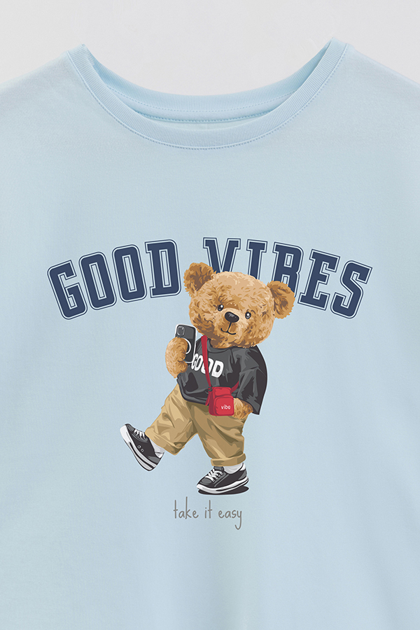 REMERA GB OVERSIZE GOOD VIBES