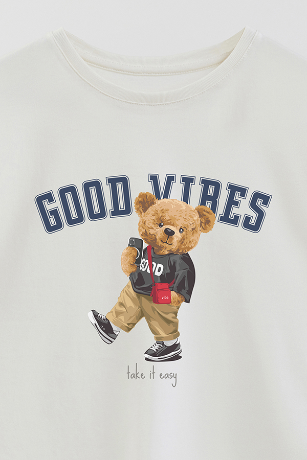REMERA GB OVERSIZE GOOD VIBES