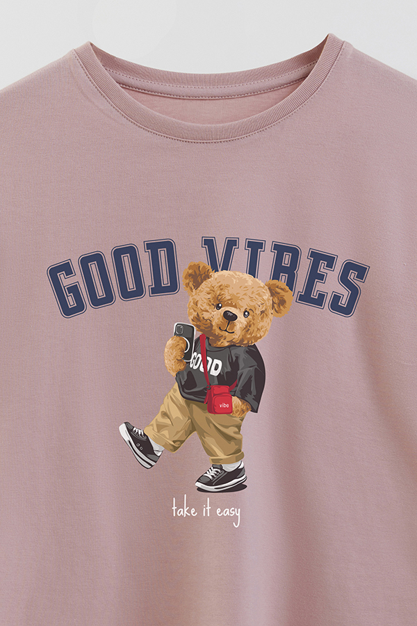 REMERA GB OVERSIZE GOOD VIBES