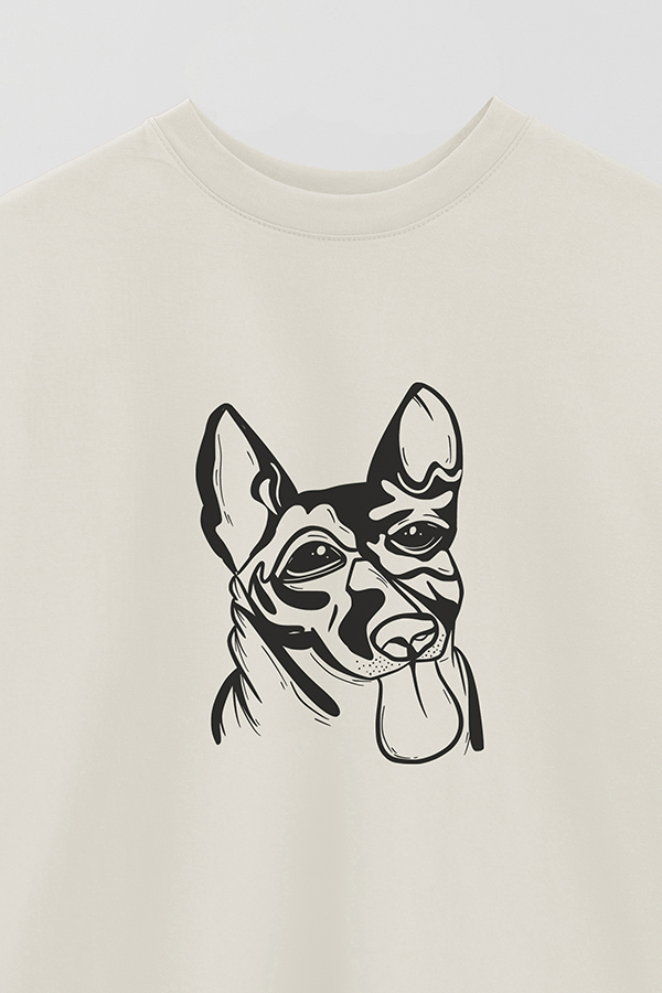 REMERA OVER ESTAMPADA DOG 2