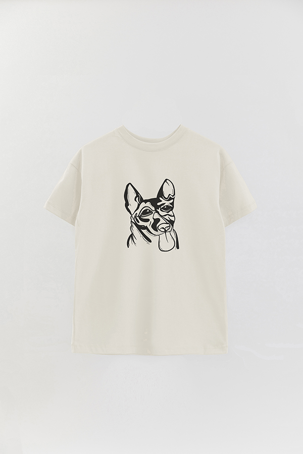 REMERA OVER ESTAMPADA DOG 2