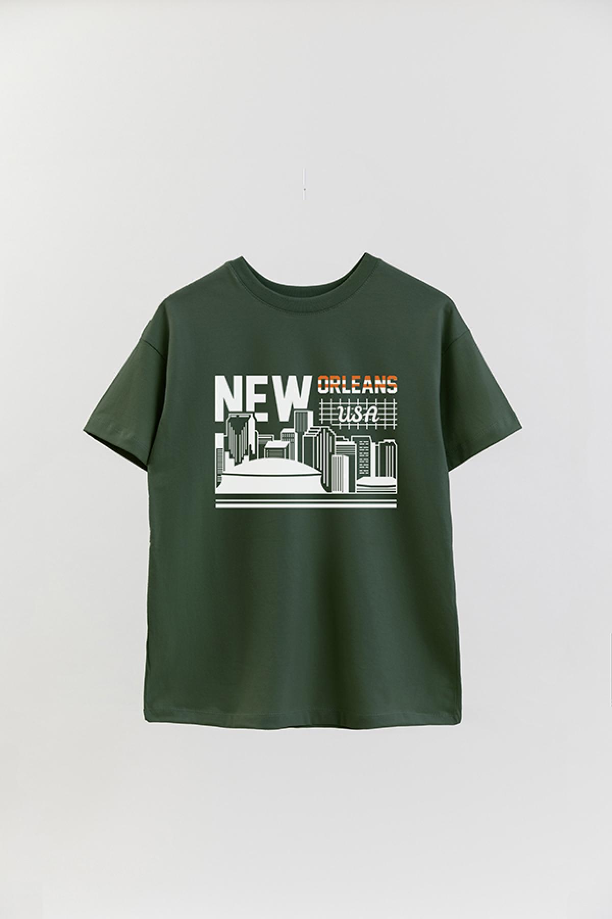 REMERA OVER ESTAMPADA CT NEW ORLEANS