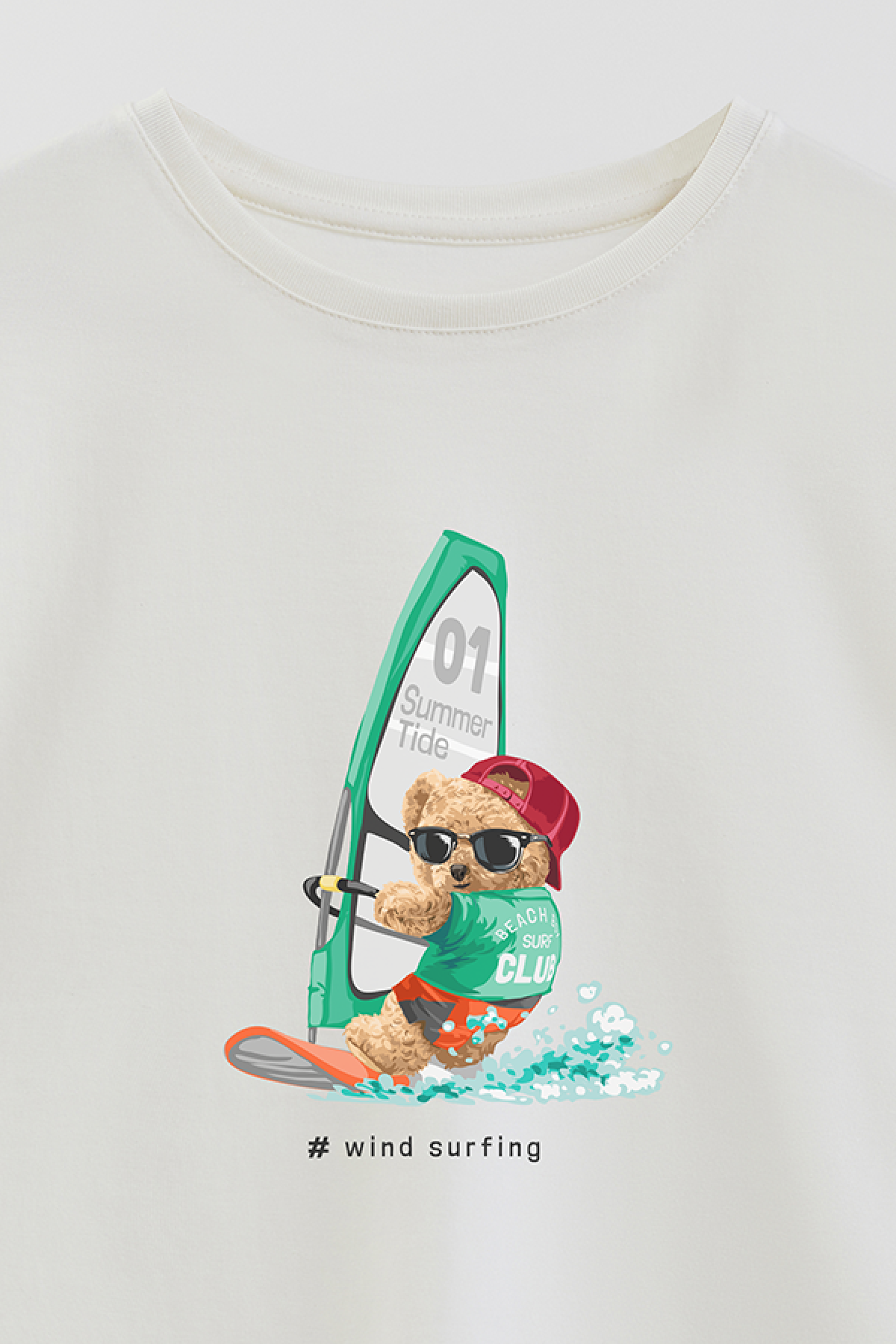 REMERA BOY OVER TEDDY WINDSURF