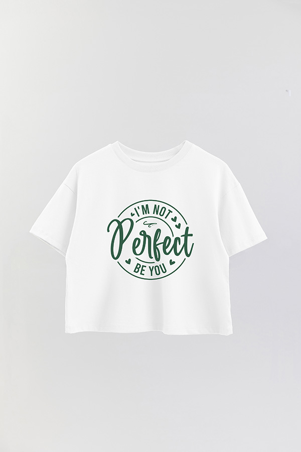REMERA CROP ESTAMPADA GR IM NOT PERFECT