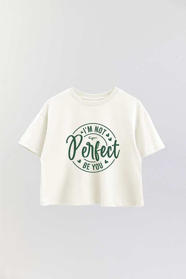 REMERA CROP ESTAMPADA GR IM NOT PERFECT