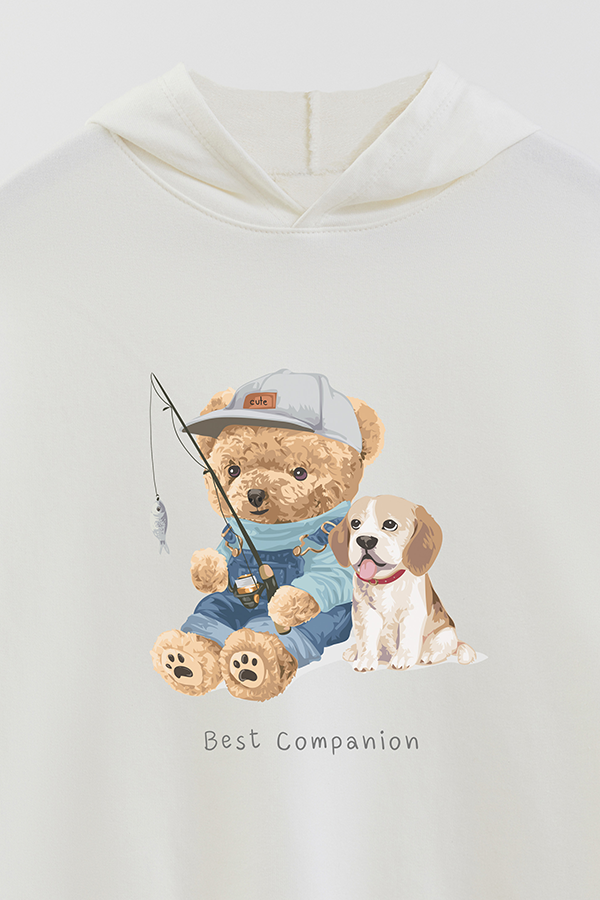 HOODIE RUSTICO KIDS TEDDY THE BEST