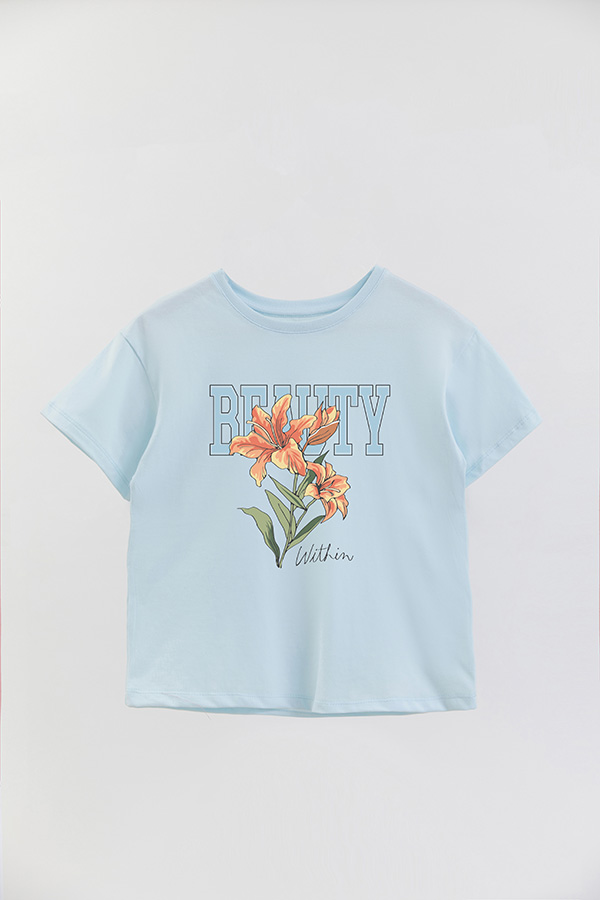 REMERA GIRL OVER BEAUTY WITHIN