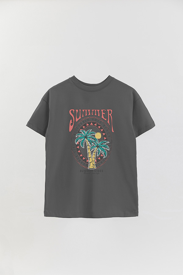 REMERA OVER ESTAMPADA CALIFORNIA PALM BEACH