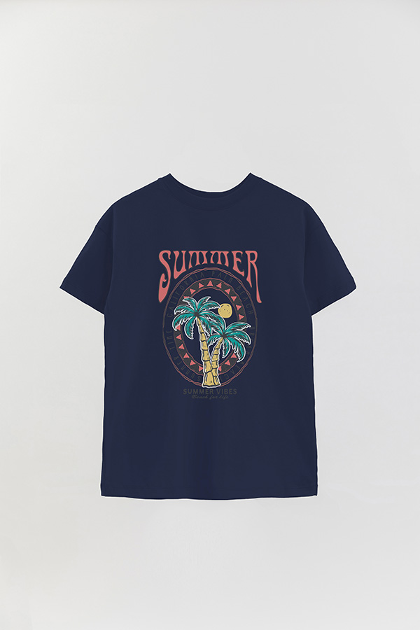 REMERA OVER ESTAMPADA CALIFORNIA PALM BEACH