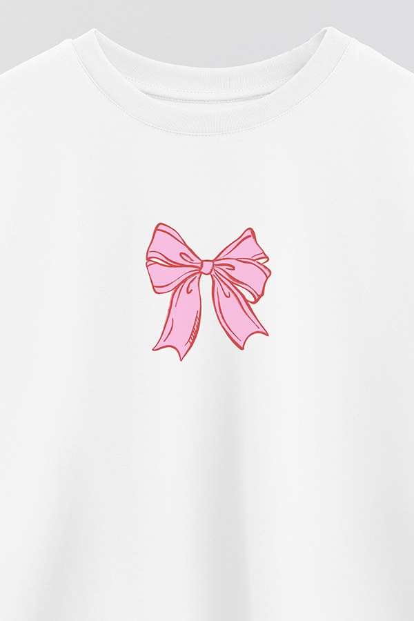REMERA CROP ESTAMPADA VALENTINE BOW 3RD