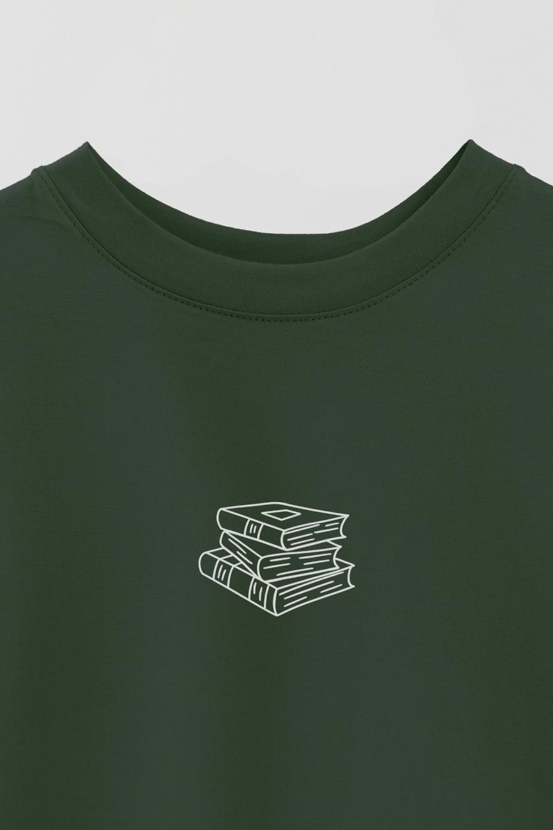 REMERA OVER ESTAMPADA UNISEX BOOKS