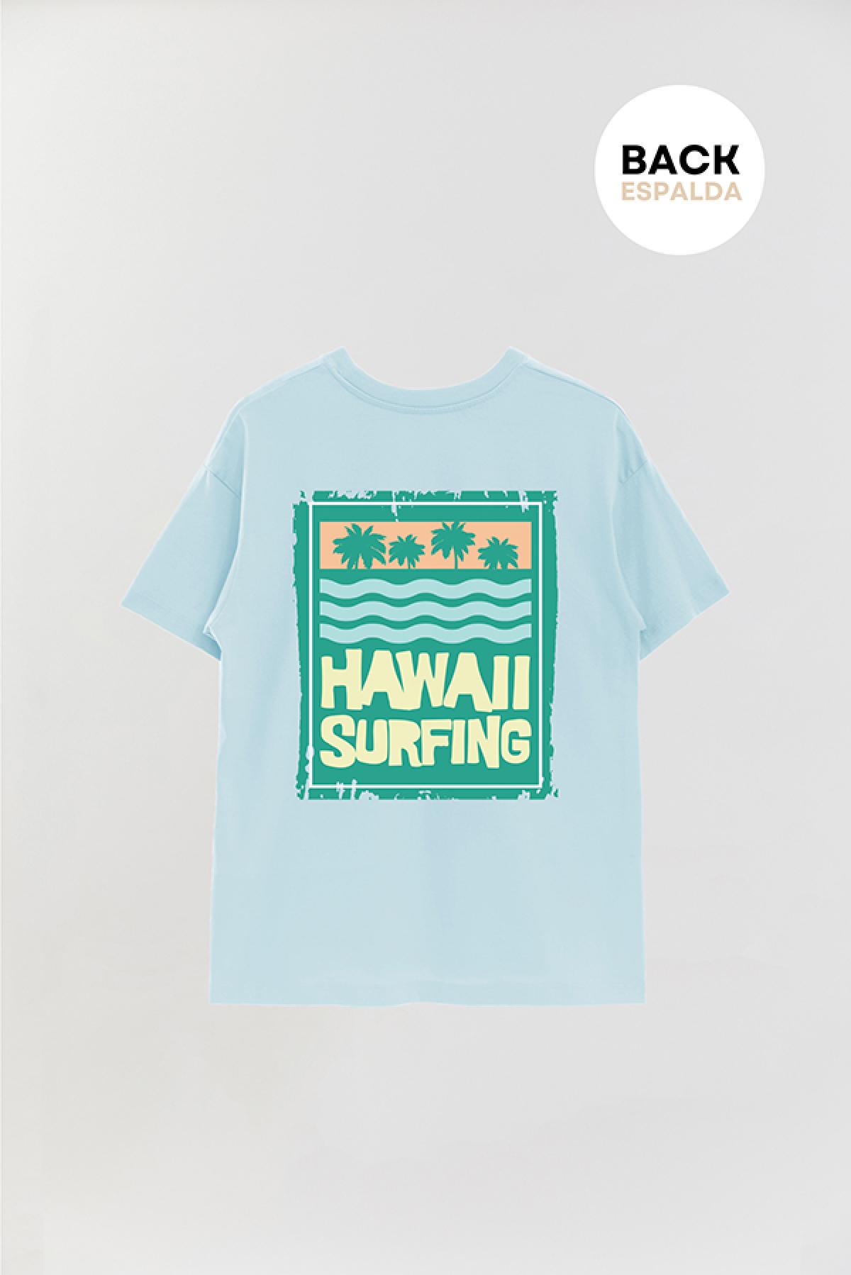 REMERA OVER ESTAMPADA SM HAWAII SURFING