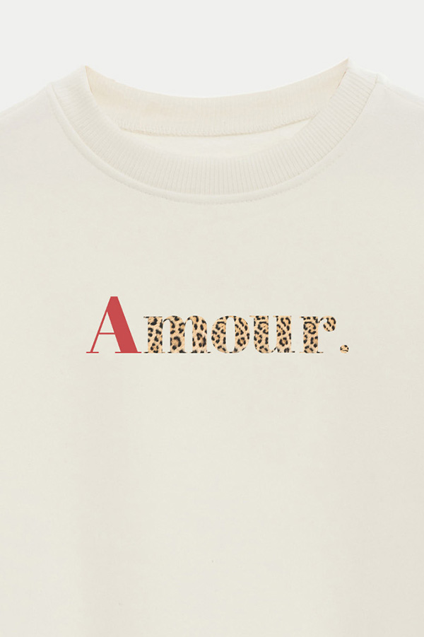 BUZO CROP ESTAMPADO ANIMAL PRINT AMOUR