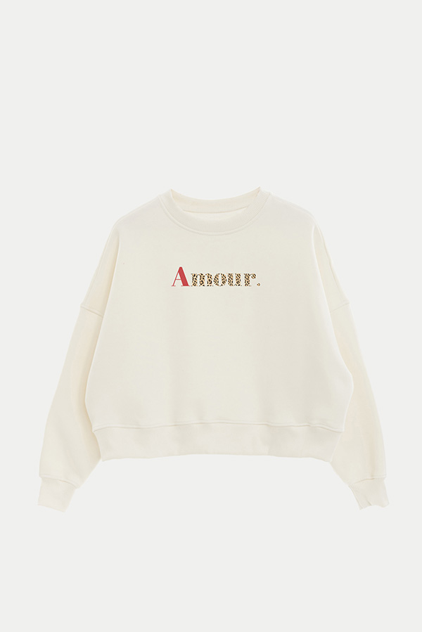 BUZO CROP ESTAMPADO ANIMAL PRINT AMOUR