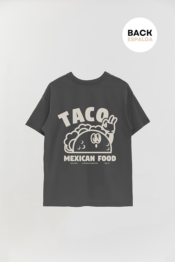 REMERA OVER FB CARTOON TACO
