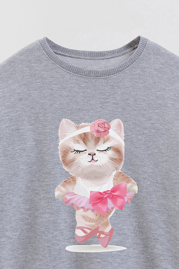 BUZO CREWNECK RUSTICO KITTY DREAMS DANCE